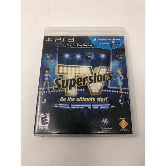 TV SuperStars Sony PlayStation 3 PS3 Case Manual Disc Move Required 2010 Family - Picture 2 of 6